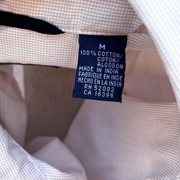 90s Liz Claiborne Button Cotton Shirt in Size Meidum with Crest 80s Preppy - Picture 8 of 10